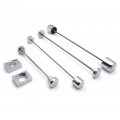 Httmt Mt254-002- Chrome Fork Axle Caps Covers Compatible With 2006 2007 2008 2009 Kawasak Zx14 Zx14r Zx-14r