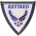 Air Force Retired Chrome Emblem