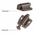 Uxcell Magnetic Touch Catch Latch Closures Nylon Brown For Cabinet Door Shutter 5pcs