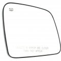 Jeep Grand-cherokee 2011-2018 Mirror Glass Passenger Side Heated W Backing Plate Convex Type Replacement For 68082636ab