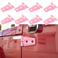 Pink Door Hinge Cover Trim Exterior Accessories For 2007-2018 Jeep Wrangler Jk Jku 2 4 8pcs 