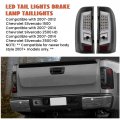Hecasa Led Tail Lights Compatible With 2007-2014 Chevy Silverado 1500 2500hd 3500hd Tube Bar Brake Lamp Taillights Replacement