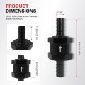 5 16 In One Way Inline Fuel Check Valve Non Return For Carburetor And Low Pressure Systems 8mm Od Aluminum Alloy 2 Pack