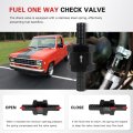 5 16 In One Way Inline Fuel Check Valve Non Return For Carburetor And Low Pressure Systems 8mm Od Aluminum Alloy 2 Pack