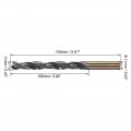 Uxcell Straight Shank Twist Drill Bits 11mm High Speed Steel 4341 With For Stainless Alloy Metal Plastic Wood