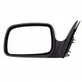 Black Driver Side View Mirror Smooth With Power Adjustment Non-folding Non-heated Compatible For 2007-2011 Toyota Camry