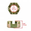 Caltric 2 Front Axle Castle Nut Compatible With Polaris Sportsman 800 4x4 6x6 2005 2006 2007 2008 2009 2010 2011 2012 2013 2014