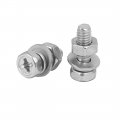 Uxcell M4 X 12mm 304 Stainless Steel Phillips Hex Head Bolts Nuts W Washers 25 Sets