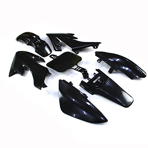 Black Plastic Fender Fairing Kit For Honda Xr50 Crf50 And Chinese 50cc 70cc 90cc 110cc 125cc 140cc 150cc 160cc Dirt Pit Bike 7