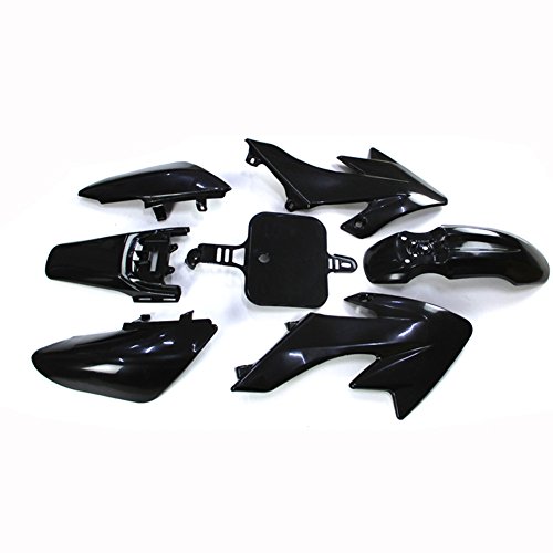 Black Plastic Fender Fairing Kit For Honda Xr50 Crf50 And Chinese 50cc 70cc 90cc 110cc 125cc 140cc 150cc 160cc Dirt Pit Bike 7