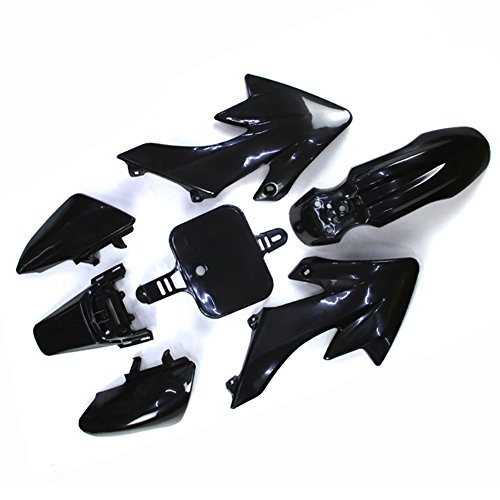 Black Plastic Fender Fairing Kit For Honda Xr50 Crf50 And Chinese 50cc 70cc 90cc 110cc 125cc 140cc 150cc 160cc Dirt Pit Bike 7