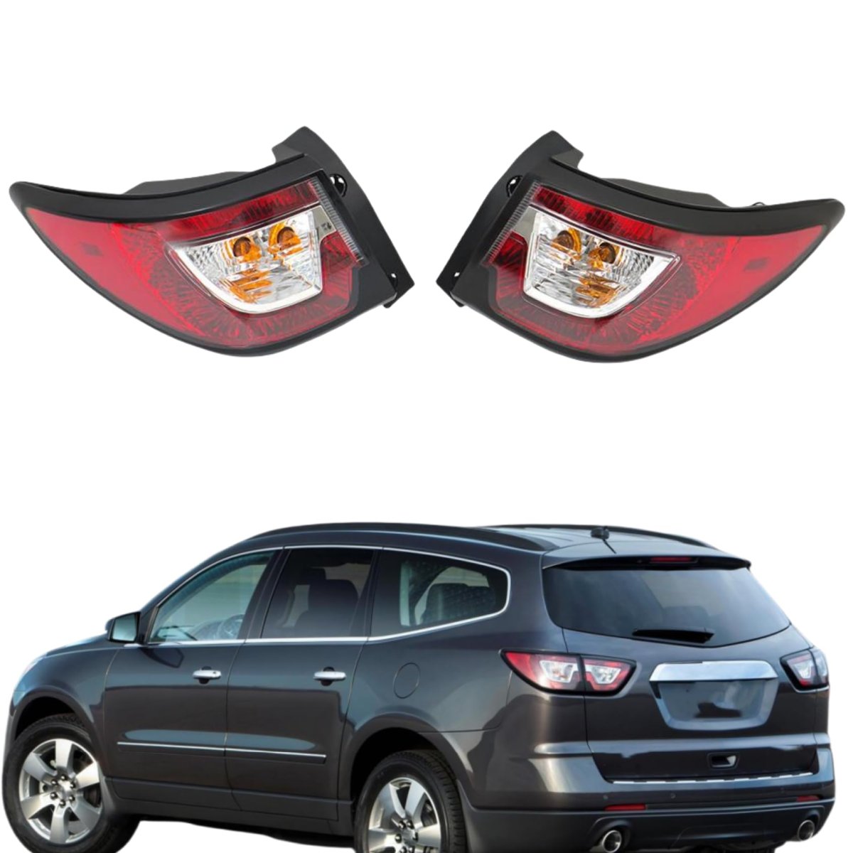 2 Pack Tail Light Replacement For T-raverse 2013-2017 Rear Brake Lamp