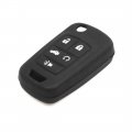 Uxcell A17123000ux0024 5 Button Rubber Car Remote Key Cover Case Protective Black For Buick Regal Gl8 2011