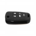 Uxcell A17123000ux0024 5 Button Rubber Car Remote Key Cover Case Protective Black For Buick Regal Gl8 2011