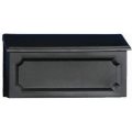 Gibraltar Mailboxes Windsor Small Capacity Rust-proof Plastic Black Wall-mount Mailbox Wmh00b04 
