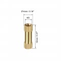 Uxcell Knurled Insert Nuts 100pcs M3 X 12mm Length 4mm Od Female Thread Brass Threaded Embedment Nut For 3d Printer