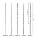 Uxcell 6-inch Lengthen Twist Drill Bit Set High-speed Steel 2mm 5mm Drilling Dia 150mm Total Length