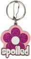 Spoiled Enamel Key Chain With Zipper Hook And Standard Ring Modern Lightweight Molded Design 