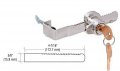 Adjustable Sliding Glass Door Lock With Thumb Screw For Up To 1 2 In Thick Polished Chrome Finish 4 7 16 X 5 8 Model 962l