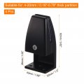 Uxcell Office Desk Partition Support Bracket 4pcs Divider Clamp Brackets Screen Clip Holders For 4-20mm Thick Black