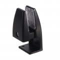 Uxcell Office Desk Partition Support Bracket 4pcs Divider Clamp Brackets Screen Clip Holders For 4-20mm Thick Black