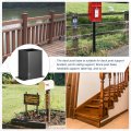 Uxcell 4x4 Post Base 3pcs Inner Size 6 X 3 Inch Black Powder Coated Brackets With Screws For Deck Railing Log Cabin Outdoor