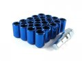 Blue Tuner Acorn 12x1 25 Lug Nut Kit 20 Pc Set With Key 