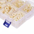 Uxcell Abs Round Spacer Assortment Kit Id 8 2mm Od 14mm For Screws 8 Sizes Plastic Standoff 5mm 8mm 10mm 12mm 15mm 18mm 20mm