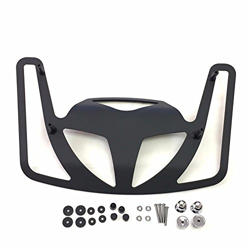 Motorcycle Black Luggage Rack Cargo Travel Trunk Mount Straight Style For Goldwing Gl1800 Models 2001-2014 Except F6b