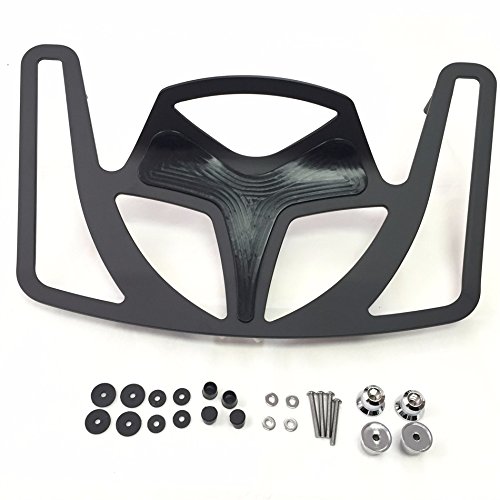 Motorcycle Black Luggage Rack Cargo Travel Trunk Mount Straight Style For Goldwing Gl1800 Models 2001-2014 Except F6b