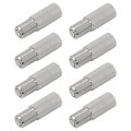 8 Pcs Silver Valve Caps Stem Extension Screw-in Tire Cap Extender Adapter For Car Motorcycle Truck Brass Material 2 7 X 0 9 9cm 