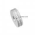 Uxcell Flat Knurled Nut M4 X 14mm 4mm Thumb Nuts Lock Adjusting Aluminum Alloy Silver 10pcs