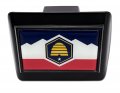 Elektroplate Utah State Flag All Metal Black Hitch Cover For Trucks And Suvs Fits Standard 2 Trailer Receivers Premium