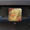 Christmas Holiday Retro Antique Santa Believe Tow Trailer Hitch Cover Plug Insert