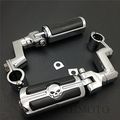 1 5 Skull Foot Pegs Mount Clamps For Honda Goldwing Gl1800 Gl1500 Gl1100 Gl1200