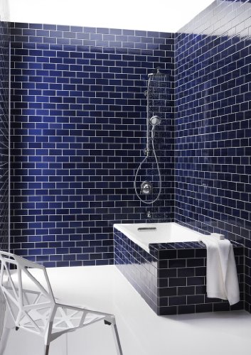 Premium Quality Cobalt Blue 3x6 Glass Subway Tile for Bathroom Walls Kitchen Backsplashes by Vogue Tile