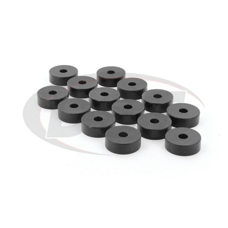 Pro-thane Body Mount Bushing Kit For Jeep Cj5 1959-1973 14 Per Pack Black 1-101-bl
