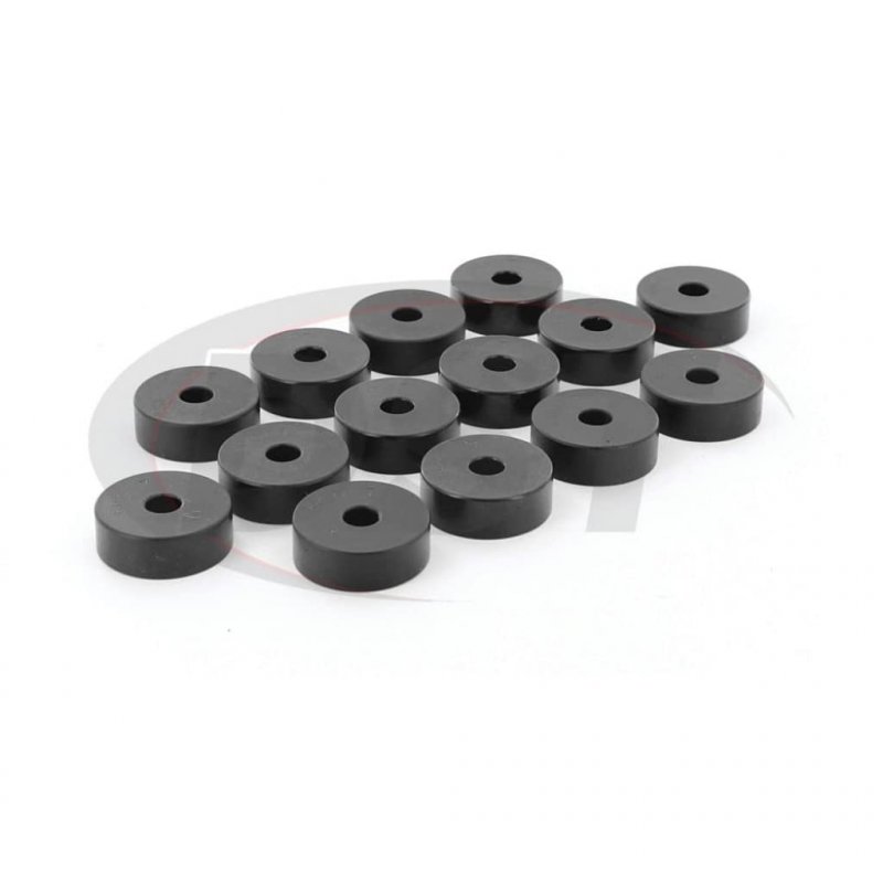 Pro-thane Body Mount Bushing Kit For Jeep Cj5 1959-1973 14 Per Pack Black 1-101-bl