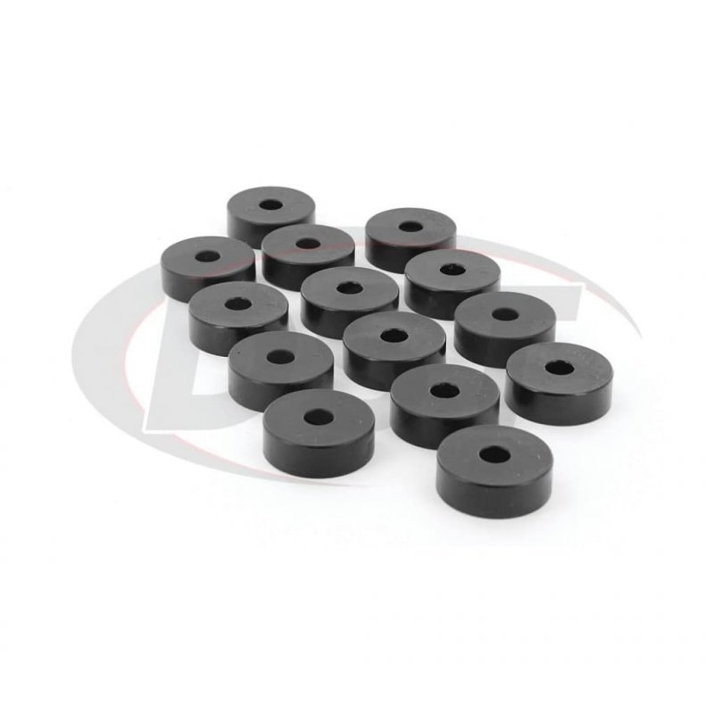 Pro-thane Body Mount Bushing Kit For Jeep Cj5 1959-1973 14 Per Pack Black 1-101-bl