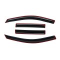 Lightronic Wv194553 In-channel Side Window Visor Deflector Vent Rain Guard Dark Smoke Shatterproof Auo Shades 4-pieces Set Fit 