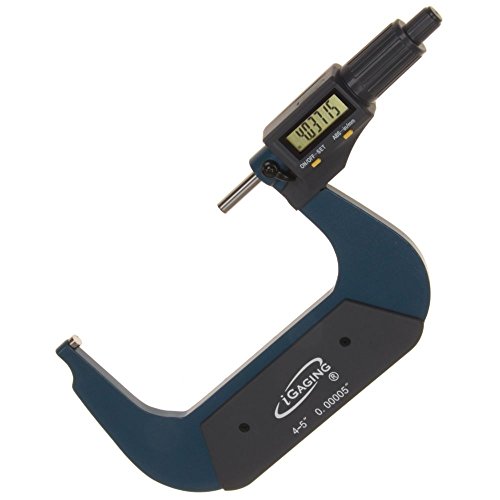 Igaging 4-5 Digital Electronic Outside Micrometer W Large Lcd Display Inch Metric