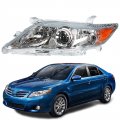 81150-06520 Left Front Chrome Projector Headlight Light Lamp Driver Side Replacement For 2010 2011 Camry 4-door Sedan 
