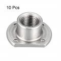 Uxcell Weld Nuts 7 16-20 Tab Base Carbon Steel Machine Screw 4 Projection Silver 10pcs