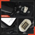 A-premium Passenger Side Power Door Mirror Compatible With Toyota Fj Cruiser 2007-2014 Non-heated Manual Folding Black Smooth