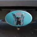 It S All About Faith Freedom Family Boots Dog Oval Tow Trailer Hitch Cover Plug Insert