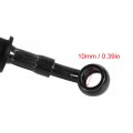 Aramox Motorcycle Oil Hose 50cm 120cm Braided Steel Brake Clutch Line Pipe Colorful 500mm-black
