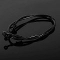 Aramox Motorcycle Oil Hose 50cm 120cm Braided Steel Brake Clutch Line Pipe Colorful 500mm-black