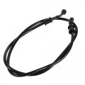 Aramox Motorcycle Oil Hose 50cm 120cm Braided Steel Brake Clutch Line Pipe Colorful 500mm-black