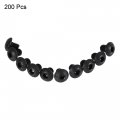 Uxcell M5x6mm Hex Socket Button Head Cap Bolts Screws Carbon Steel 200pcs