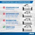 Outside Mount Rain Guards For 2001 To 2007 Chevrolet Silverado And Gmc Sierra 1500 2500 3500 Classic Body Crew Cab Smoke Window